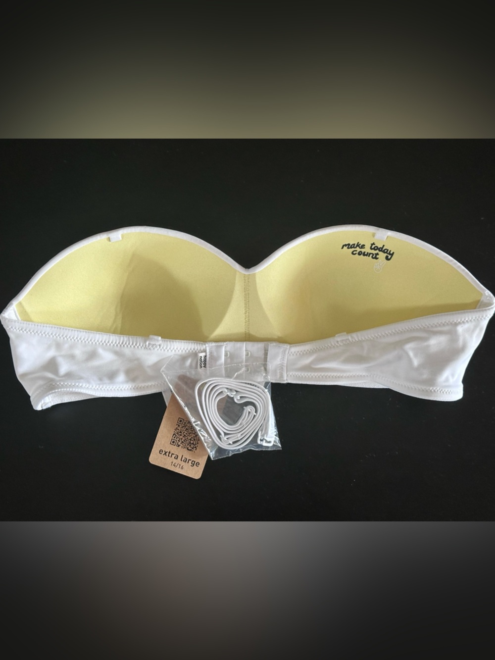 Strapless Smooth Molded Cup Bra - White - Picture 2 of 2
